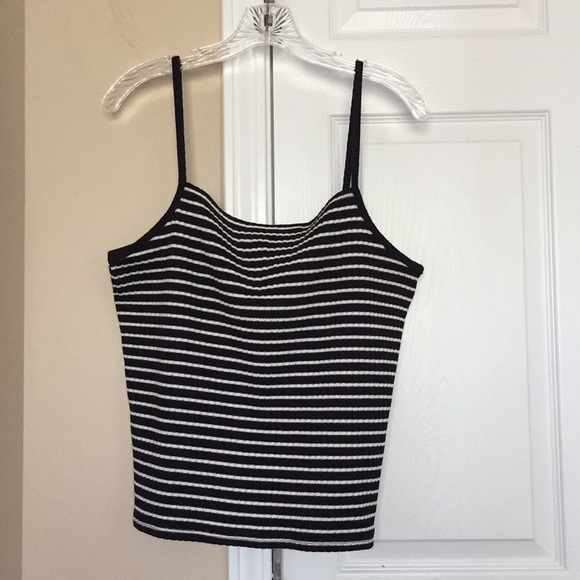 ribbed spaghetti strap tank